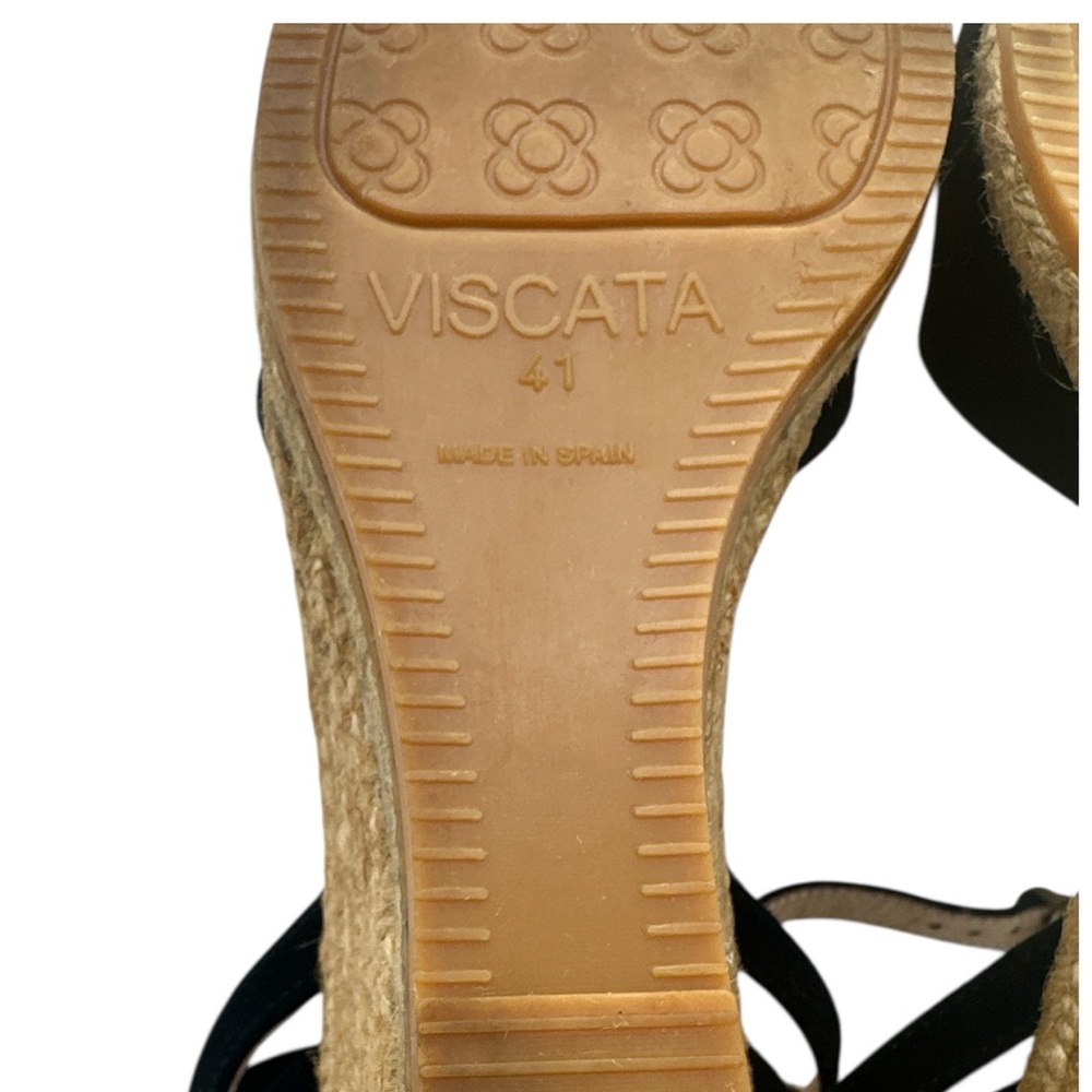 Viscata Barcelona, Made in Spain, Ullastret Suede Espadrille Wedges - Picture 6 of 6